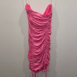 NWT scrunch Pink dress